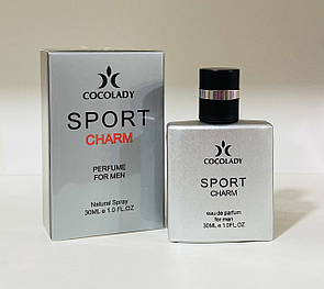 Парфумована вода для чоловіків Cocolady Sport Charm 30 мл (аромат схожий на Chanel Allure homme Sport)