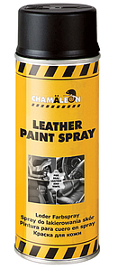 Фарба аерозольна для шкіри Chamaleon Leather Paint матова чорна 400 мл