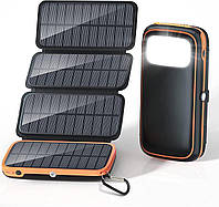 Solar Power Bank 26800mAh HI-S026 повербанк с солнечной батареей и фонариком (павербанк зарядка от солнца )