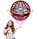 Літаюча куля - спінер  зі світловими ефектами 918 м'яч-бумеранг Червоний, фото 4