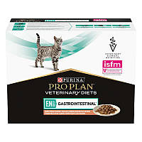 Влажный корм для котов при болезнях ЖКТ PURINA Pro Plan Veterinary Diets EN Gastrointestinal с лососем 85г х10