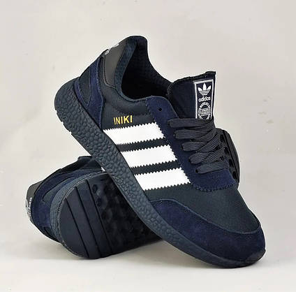 Кросівки Ad!das Iniki Runner Boost Сині Жіночі Адідас (розміри: 40) Відео Огляд, фото 2