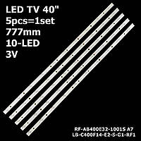 LED подсветка TV 40" STV-LC40T860FL TF-LED40S13 V390HJ5-XCPE1 V400HJ6 PE1 CX400DLEDM 1шт.