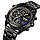 Skmei 1975 чорний чоловічий наручний годинник на сталевому браслеті, фото 3