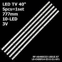 LED подсветка TV 40" LE40S50 MTV-4030LT2 OLT-39212 LED-40B960 LE4039R 40LED13 STV-40LED14-1 STV-LC40ST900 1шт.