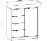 Великий комод на 4 шухляди buuba, фото 3