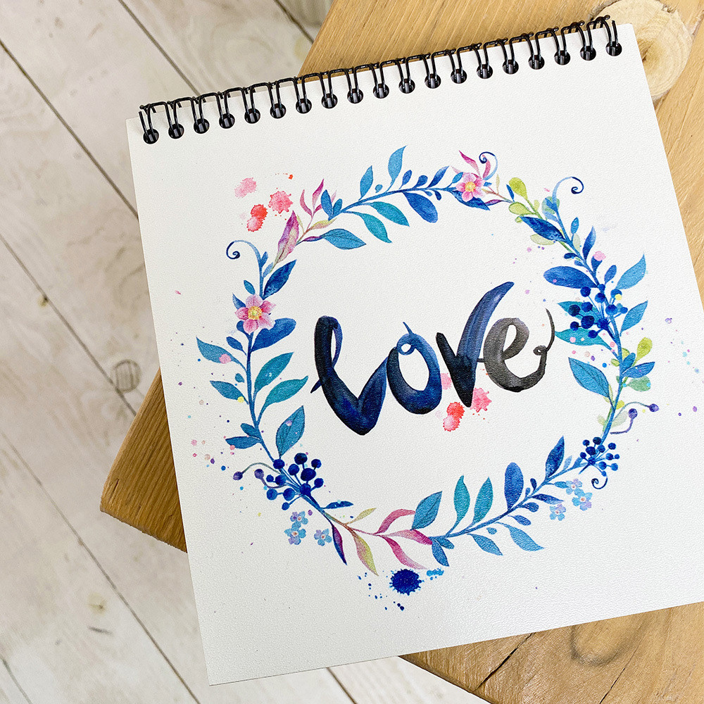 Скетчбук Love 17x18 см (BDK_18L022)