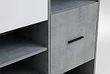 Стелаж з 3 дверми колір білий/бетон buuba, фото 3