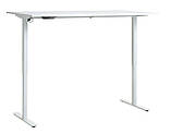 Регульований стіл компютерний 140см білий (електричне регульовання висоти) buuba, фото 6