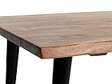 Стіл кавовий 110 см натуральний (Метал, Масив акації)  buuba, фото 4
