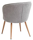 Крісло тканеве сірий/дуб buuba, фото 2