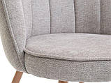 Крісло тканеве сірий/дуб buuba, фото 3