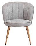 Крісло тканеве сірий/дуб buuba, фото 4