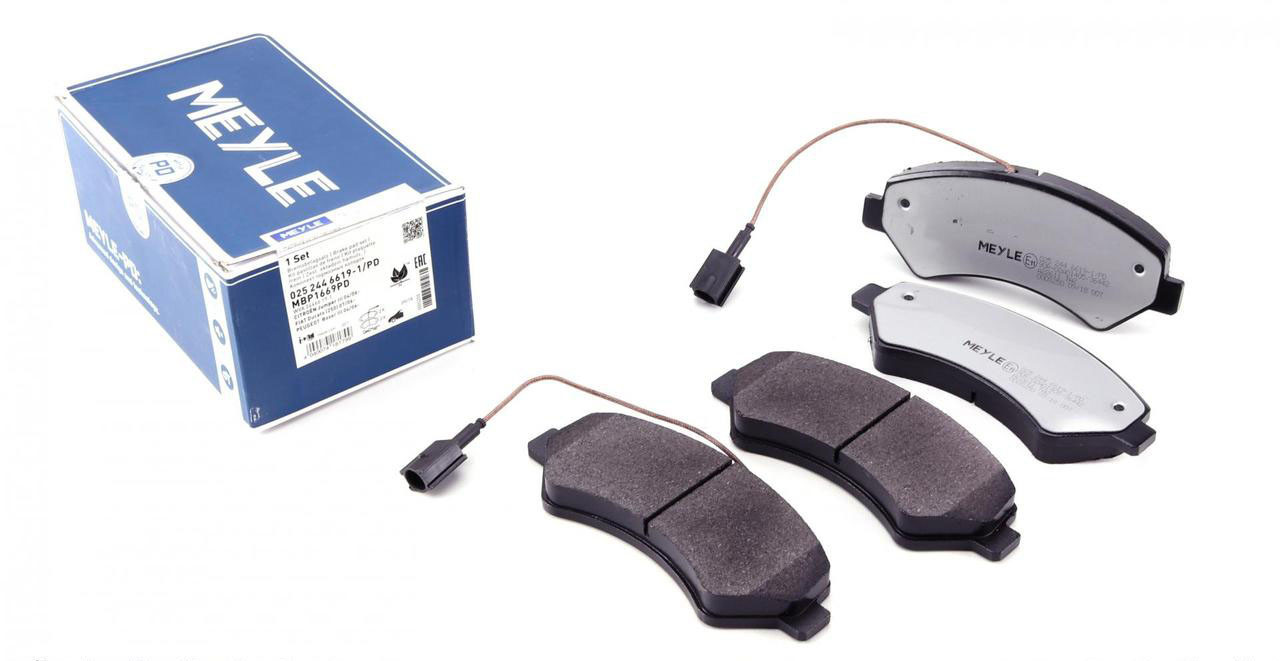 Meyle 025 244 6619-1/PD Колодки гальмівні передні Fiat Ducato; Peugeot Boxer; Citroen Jumper II; Opel Movano C