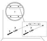 Дзеркало біле кругле 55 см buuba, фото 4