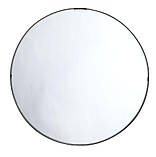 Дзеркало чорне кругле 50 см сталь buuba, фото 3