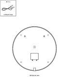 Дзеркало кругле біле із підсвіткою та плавним регулюванням яскравості  діаметр 55см buuba, фото 3