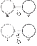 Дзеркало кругле біле із підсвіткою та плавним регулюванням яскравості  діаметр 55см buuba, фото 5