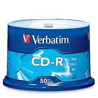 Диски CD-R Verbatim 700MB 52x (43351)