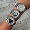 Ефектний наручний годинник Rolex 36 mm Day — Date Silver Diamond, фото 3
