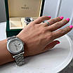 Ефектний наручний годинник Rolex 36 mm Day — Date Silver Diamond, фото 10