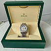 Годинник наручний Rolex 36 mm Day — Date Silver Diamond, фото 2