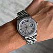 Годинник наручний Rolex 36 mm Day — Date Silver Diamond, фото 5