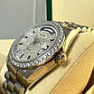 Годинник наручний Rolex 36 mm Day — Date Silver Diamond, фото 6