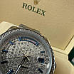 Годинник наручний Rolex 36 mm Day — Date Silver Diamond, фото 9