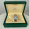 Годинник наручний Rolex 36 mm Day — Date Black Silver Diamon преміального ААА класу, фото 4