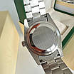 Годинник наручний Rolex 36 mm Day — Date Black Silver Diamon преміального ААА класу, фото 5