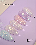 База з блискітками шиммером опала рожева для нігтів Opal base Global Fashion 8 ml №2, фото 2