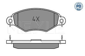 Колодки гальмівні передні Meyle 0252198018/PD Renault Kangoo 98-  (Platinum)