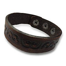 Браслет шкіряний BK-07 коричневий