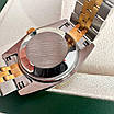 Годинник наручний Rolex 28 mm Datejust gold silver Diamond Red преміального ААА класу, фото 9