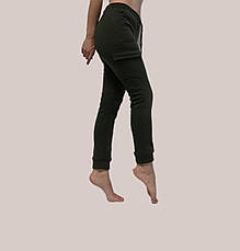 Теплі штани з карманами мод. 0125 хакі, фото 2
