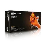 Рукавички нітрилові Mercator Medical Gogrip, розмір XL, помаранчеві 8.6 г, 50 шт
