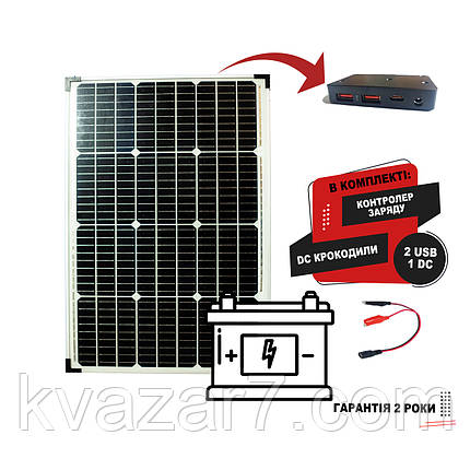 Сонячна зарядка панель 12V 115Вт для зарядки портативних зарядних станцій, акумуляторів, фото 1