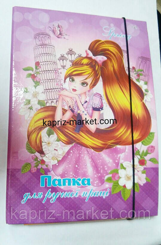 Папка для праці, на гумці, А4