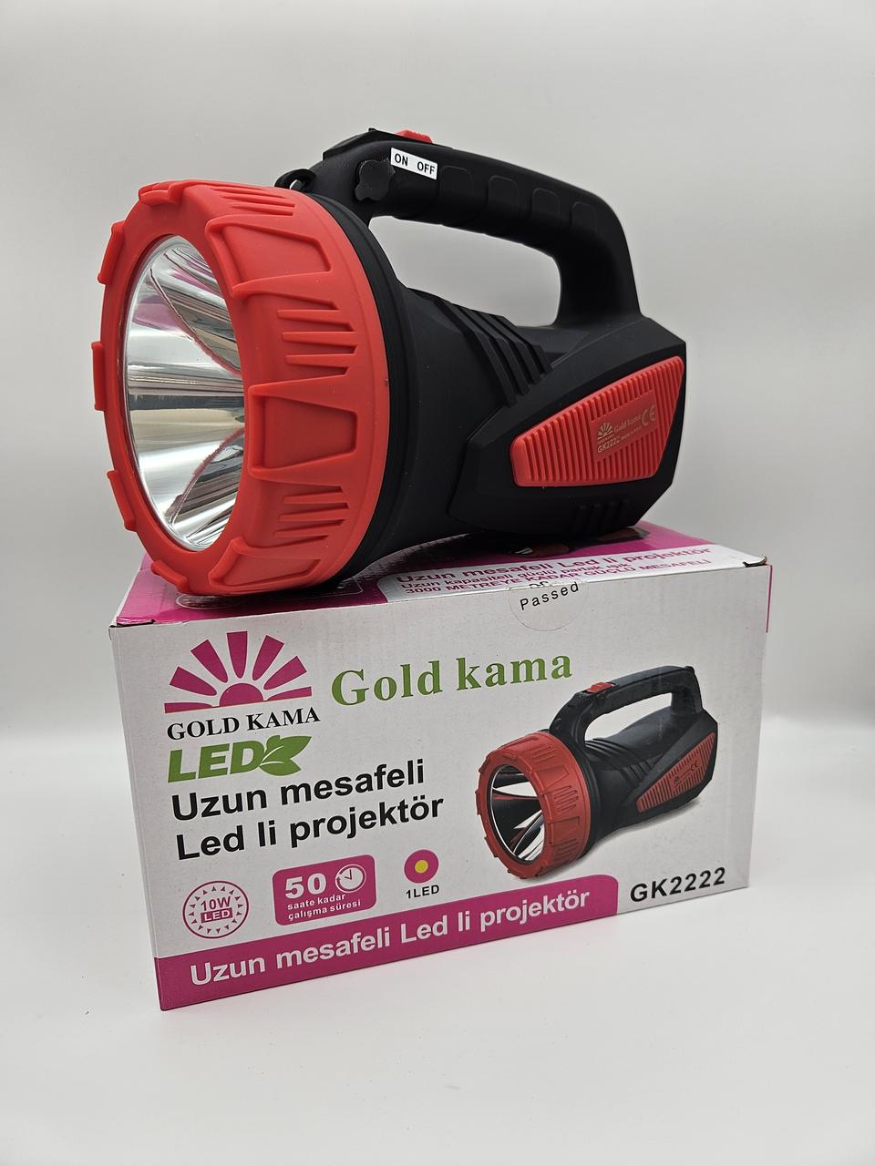 Фонарик ручний пошуковий Gold Kama, GK-2222, Led, фото 1