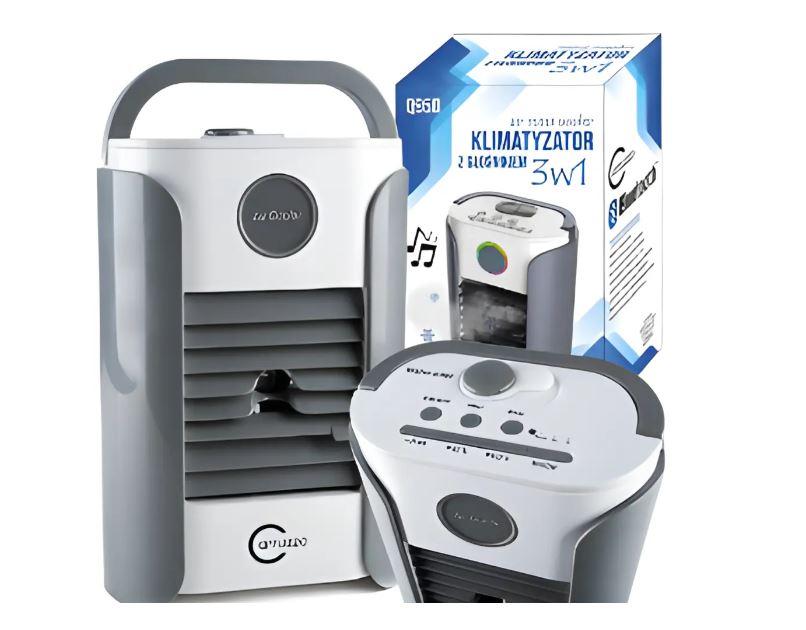Охолоджувач повітря акумуляторний 2000 mAh 3в1 Carruzzo Q95D, фото 1
