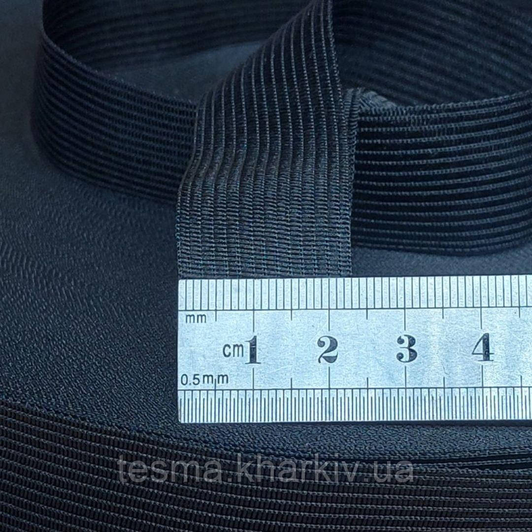 Тасьма окантовочна, лямовка 23 мм 2п чорна 100 м