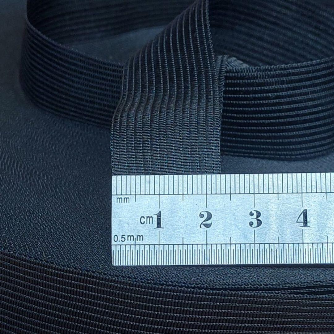 Тасьма окантовочна, лямовка 23 мм 2п чорна 100 м