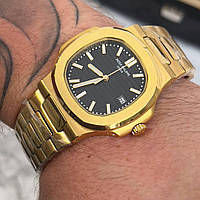 Часы наручные Patek Philippe Nautilus Gold-Black премиального ААА класса