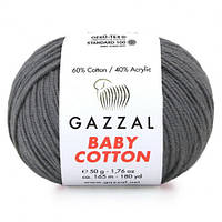 Пряжа Gazzal Baby Cotton / Газзал Бейби Коттон Цвет № 3450