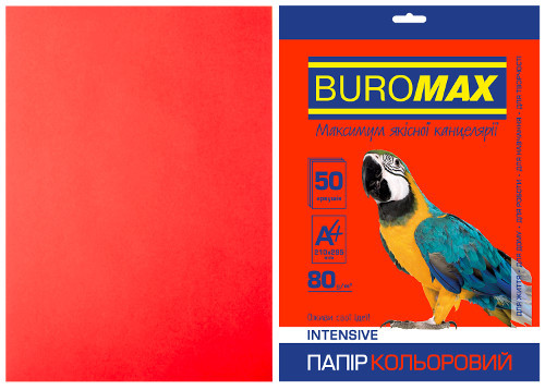 Папір кольоровий Червоний 50арк, фото 1