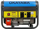 Бензиновий генератор OKAYAMA PT-3800 3.8квт ручний стартер., фото 3