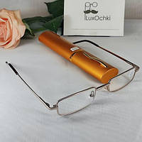 +1.5 Готовые очки для зрения лектор в футляре (ручка)