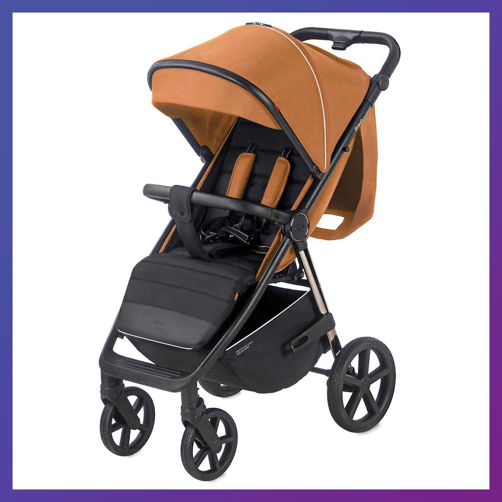 Дитяча прогулянкова коляска — книжка з регульованою спинкою Carrello Bravo CRL-5515 Royal Orange Жовтогарячий, фото 1