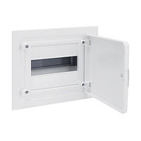 Щит вбудований Hager Golf на 8 модулів з білими дверцятами (VF108PD)